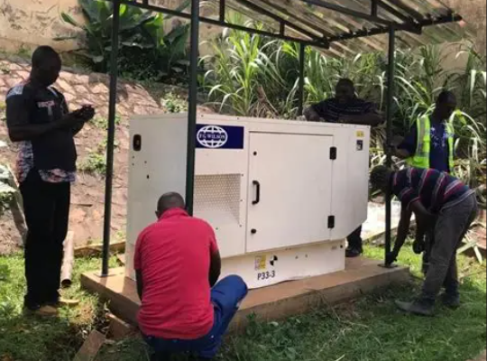Groupe électrogène installé chez un client